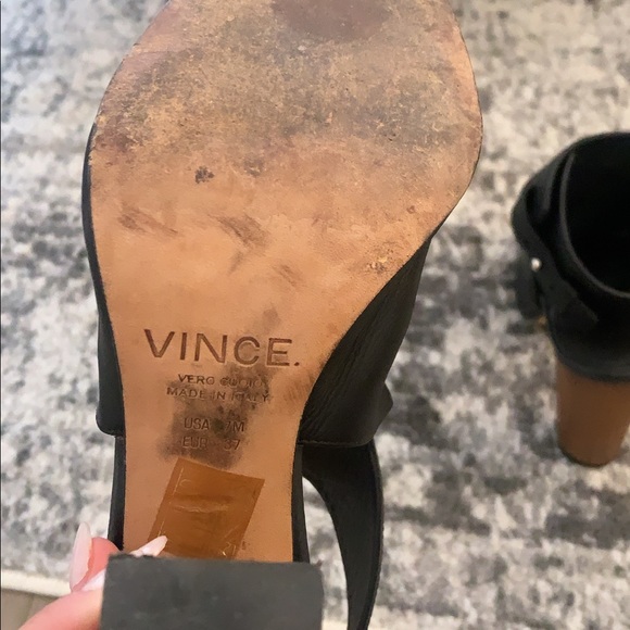 Vince peep toe strap mules - Picture 4 of 4